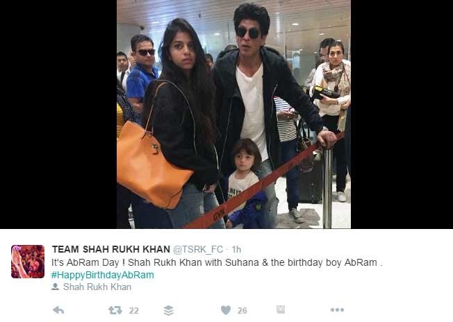 shah rukh khan, abram, abram birthday, abram third birthday, happy birthday abram, abram age, abram shah rukh khan, srk abram pics, shah rukh khan abram pics, abram childhood pics, abram srk photos, abram srk birthday pics, entertainment news, shah rukh khan photos, entertainment
