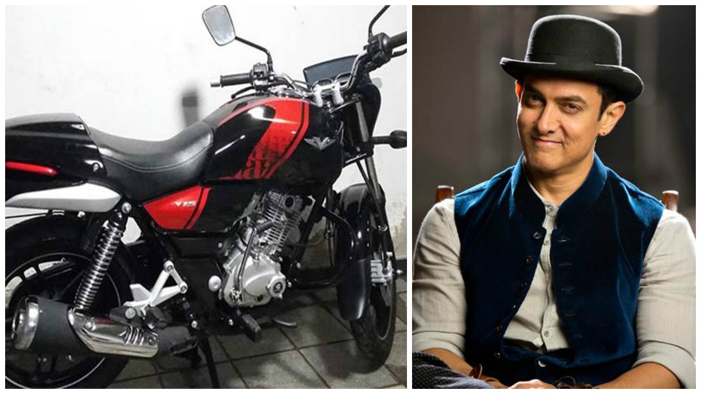 aamir khan, aamir khan bike, aamir khan bajaj v bike, bajaj v bike, bajaj v15, bajaj v15 price, bajaj v15 images, bajaj v bike aamir khan, bajaj v bike price, bajaj v bike images, bajaj v bike photo, bajaj v bike images, bajaj v bike price in india, bajaj v bike specification, Rajiv Bajaj, Rajiv Bajaj aamir khan, Rajiv Bajaj v15