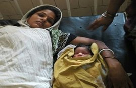 Woman, gives birth, Delhi police