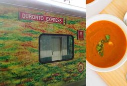 duronto express,toilet water,tomato soup,suresh prabhu,indian railways