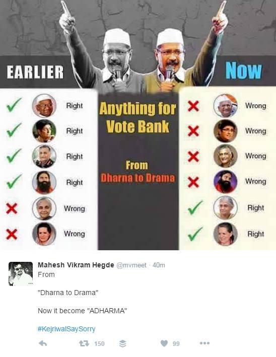 #kejriwalsaysorry, Arvind Kejriwal, Arvind Kejriwal latest news, PM Modi degree row, PM Modi Degree, #Kejriwalsaysorry, Narendra Modi BA Degree, Narendra Modi MA Degree, Modi Degree Certificate, Amit Shah, Amit Shah news, BJP, BJP Latest News, Arun jaitley, Arun jaitley news, Arvind Kejriwal Twitter, Kejriwal Apologize, AAP, AAP Latest News, Kejriwal Modi