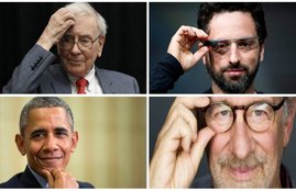 Tom Hanks, Steven Spielberg, John Kerry, Barack Obama, Matt Groening, Jerry Greenfield, Warren Buffett, Sergey Brin, Tom Hanks