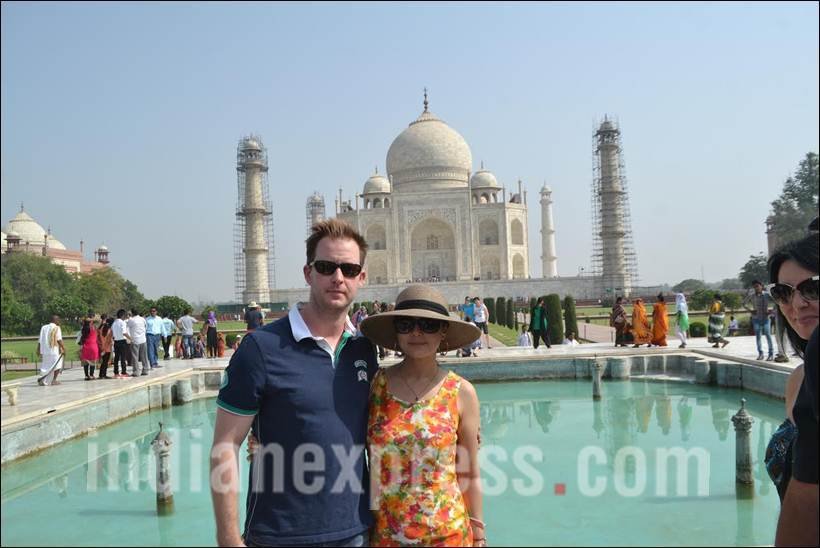 preity zinta, preity zinta pics, preity zinta husband, gene goodenough, preity zinta taj mahal, preity zinta gene goodenough taj mahal pics, preity gene pics, preity zinta marriage photos, gene goodenough marriage photos, preity zinta Taj mahal pics, preity zinta Agra pics, preity zinta latest news, preity zinta photo, Entertainment News