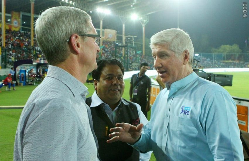 tim cook, IPL, apple ceo, gujarat lions vs kolkata knight riders, GL vs KKR, IPL 2016, tim cook IPL match, tim cook indian premier league, Tim cook cricket, rajiv shukla, apple ceo tim cook india, tim cook watch IPL, tim cook pics, tim cook IPL photos, IPL 9, IPL news, apple inc news