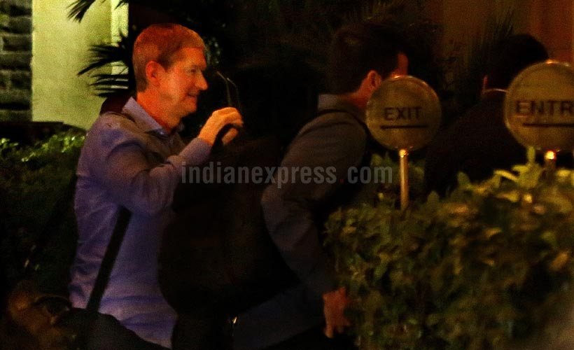 apple, Tim Cook, Apple CEO Tim Cook, Tim Cook India visit, Tim Cook India visit, Tim Cook in India, Tim Cook visit, Tim Cook Mumbai, Tim Cook India exclusive pictures, Tim Cook india hyderabad, India development centre, India new iphone, technology, technology news
