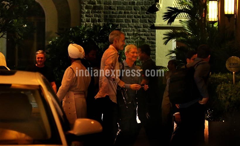 apple, Tim Cook, Apple CEO Tim Cook, Tim Cook India visit, Tim Cook India visit, Tim Cook in India, Tim Cook visit, Tim Cook Mumbai, Tim Cook India exclusive pictures, Tim Cook india hyderabad, India development centre, India new iphone, technology, technology news