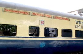 Ajmer Shatabdi Vijay Goel, New Delhi Ajmer Shatabdi, Ajmer Shatabdi Express, Ajmer Shatabdi stops, Ajmer Shatabdi Bandi Kunyee