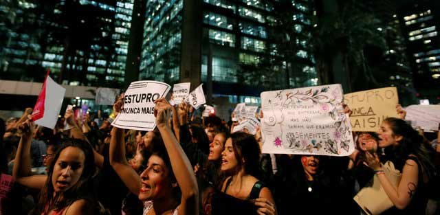 gang rape Brazil, gang rape protests, Rio de Janeiro gang rape, 16-year-old girl gang rape, rape, protest, Brazil, culture, video