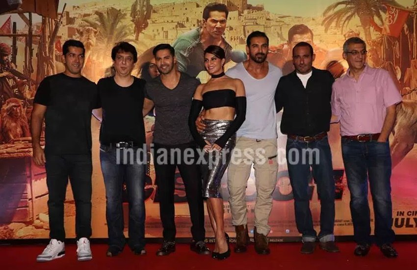 Varun Dhawan, rohit dhawan, Dishoom, John Abraham, Jacqueline Fernandez, Dishoom team, Dishoom Trailer launch, Dishoom Trailer launhc pics, Jacqueline Dishoom trailer launch, John Dishoom trailer launch, Varun Dishoom Trailer Launch
