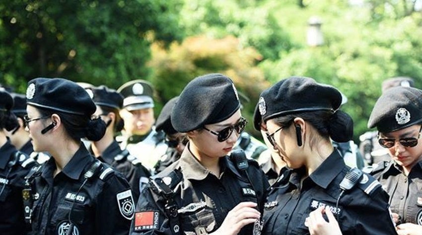 China, All-Female Patrol Squad, Combat, Combat Uncivilized Tourists, Uncivilized Tourists, G20 Summit in Hangzhou, G20 Summit, urban administrative, law enforcement squad, china news, china female police, female police officer
