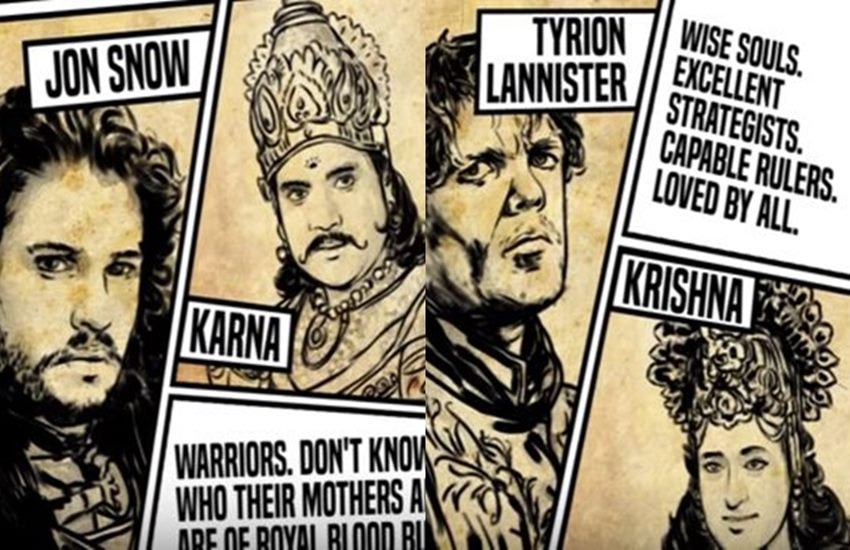 game of thrones, game of thrones quotes, game of thrones video, game of thrones mahabharata, mahabharata, tyrrion lanister, game of thrones latest episode, viral video