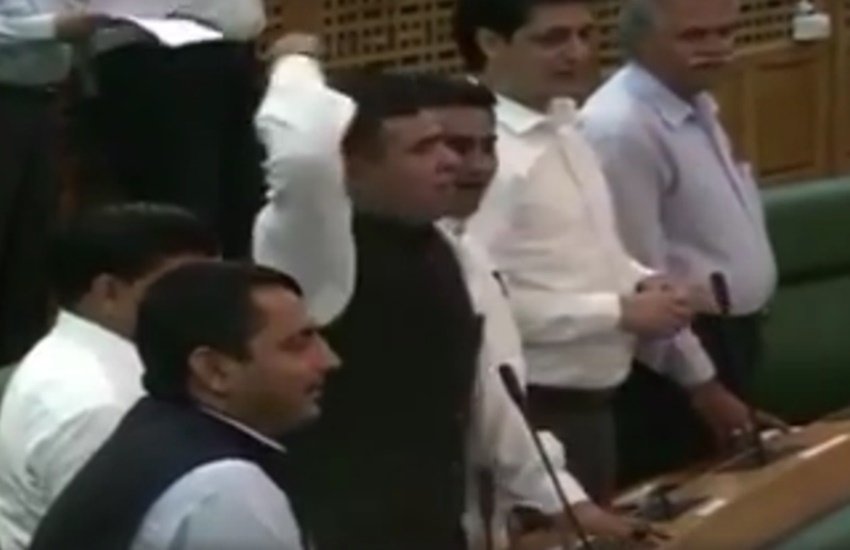 jammu kashmir Assembly, jammu kashmir terror attack, Pakistan Murdabad in kashmir