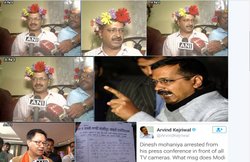 गोवा में फूलों की टोपी पहनकर सामने आए केजरीवाल, सोशल मीडिया ने बताया ‘फूलमंत्री’