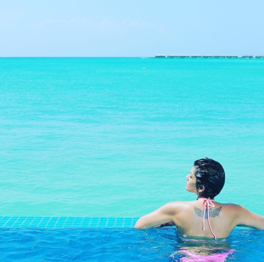 Mandira Bedi, Wanderlust, Maldives, Bali, Mandira Bedi vocation, Mandira Bedi holydays, Mandira Bedi husband, Mandira Bedi son, Mandira Bedi summer vocation, Mandira Bedi in bikini, Mandira Bedi fashionable, Mandira Bedi hot pic, Mandira Bedi photos, Mandira Bedi bikini photos, Mandira Bedi news, Mandira Bedi hindi news