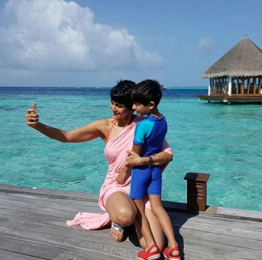 Mandira Bedi, Wanderlust, Maldives, Bali, Mandira Bedi vocation, Mandira Bedi holydays, Mandira Bedi husband, Mandira Bedi son, Mandira Bedi summer vocation, Mandira Bedi in bikini, Mandira Bedi fashionable, Mandira Bedi hot pic, Mandira Bedi photos, Mandira Bedi bikini photos, Mandira Bedi news, Mandira Bedi hindi news