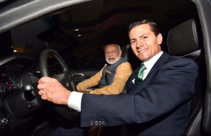 Modi in Mexico, Narendra Modi Mexico visit, Narendra Modi, narendra modi news in hindi, modi in us, Narendra Modi in US, Modi US Visit, Enrique Peña Nieto, mexico president , mexico president Enrique Peña Nieto, Modi meet maxico president, Narendra Modi Enrique Peña Nieto, Vikas Swarup, NSG, NSG membership, Enrique Peña Nieto car Drive, International news, International News in Hindi