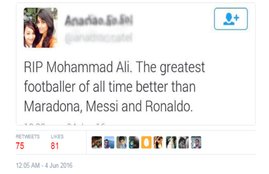 Muhammad Ali, Mohammad Ali, Boxer, Tweet