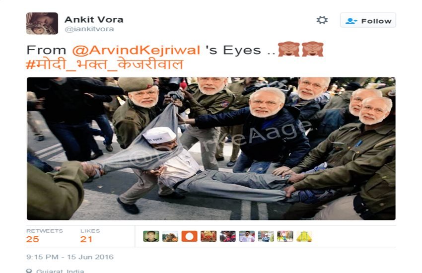 Twitter, Arvind Kejriwal, Narendra Modi, Trending, Modi Bhakt Kejriwal, Kejriwal Jokes, AAP