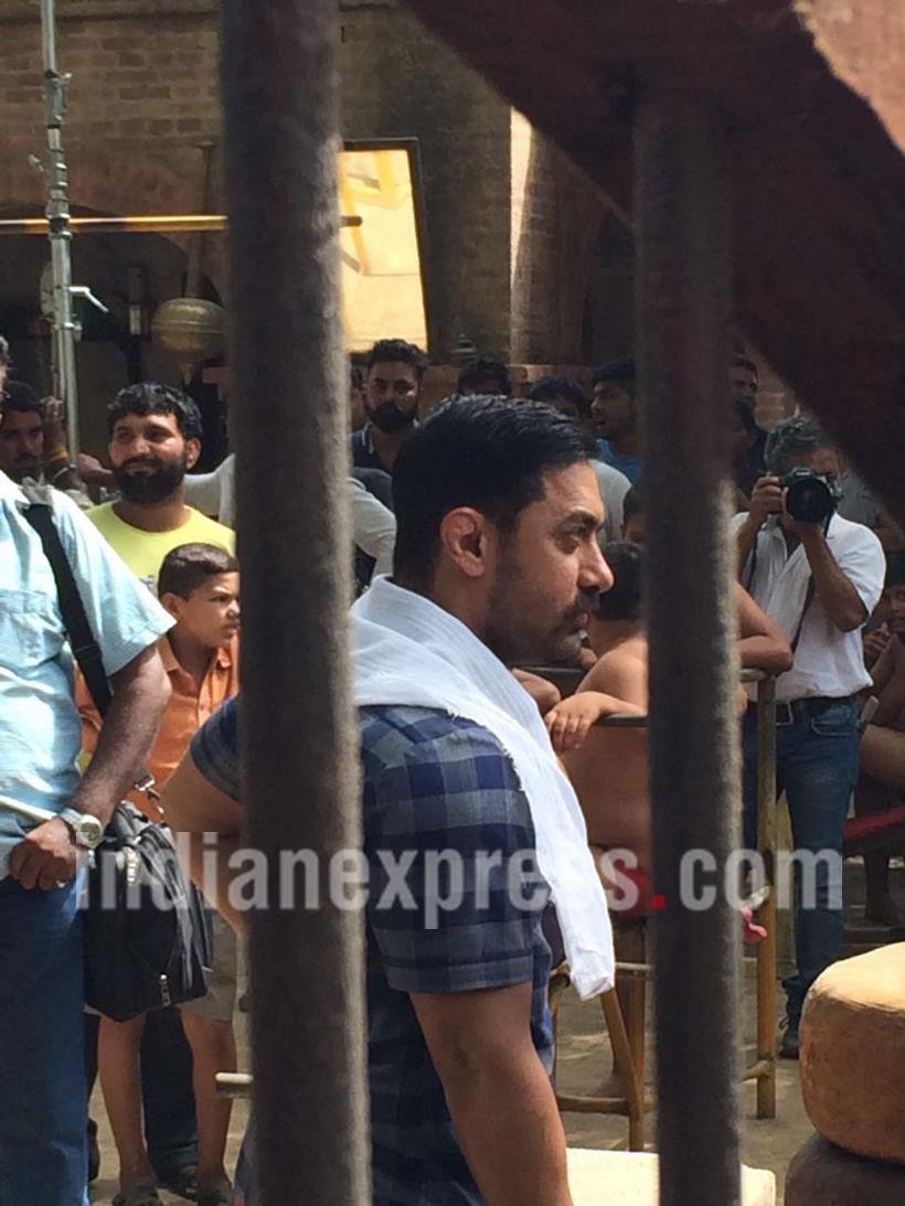 aamir khan, dangal, aamir, dangal shoot, aamir khan dangal shoot photos, dangal shoot in ludhiana, aamir khan film, aamir khan dangal, entertainment photos