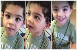 Baby heard, mamma voice, first time, Kaiden Orantes, Caitlin Orantes, kid hears, first time, hearing impairment, hearing aids, happy dance, Facebook video