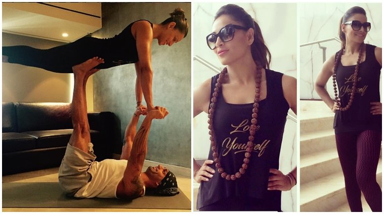 yoga day, #yogaday, international yoga day, yoga day, bipasha basu, karan singh grover, bipasha yoga day, bollowood yoga day, karan bipasha, bipasha karan pics, bipasha karan yoga day, international yoga day celebration, international yoga day news, entertainment news