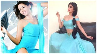 Rozlyn Khan, Mouni Roy, naagin actress, copy cut, outfit copy, TV