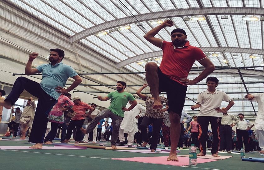 international yoga day, international yoga day live, international yoga day 2016, Narendra Modi Yoga, international yoga day 2016 chandigarh, international yoga day chandigarh live, international yoga day, international yoga day modi, yoga day 2016, yoga day, yoga day modi, yoga day 21 June, yoga day date, yoga day preparations, world yoga day 2016, world yoga day, chandigarh news, yoga day pictures, yoga day photos, yoga day, amit shah yoga, bipasha basu yoga, vasundhara raje yoga