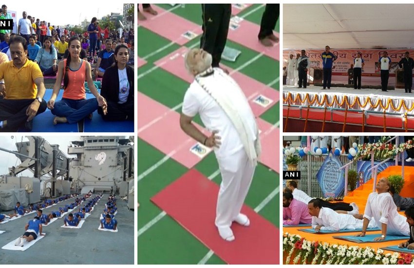 international yoga day, international yoga day 2016, yoga day 2016, yoga day, world yoga day 2016, world yoga day, baba ramdev, narendra modi, nitin gadkari, nitin gadkari international yoga day, international yoga day pics, international yoga day photos, international yoga day pictures, modi yoga pics, nitin gadkari yoga pics, international yoga day modi pics, Latest News