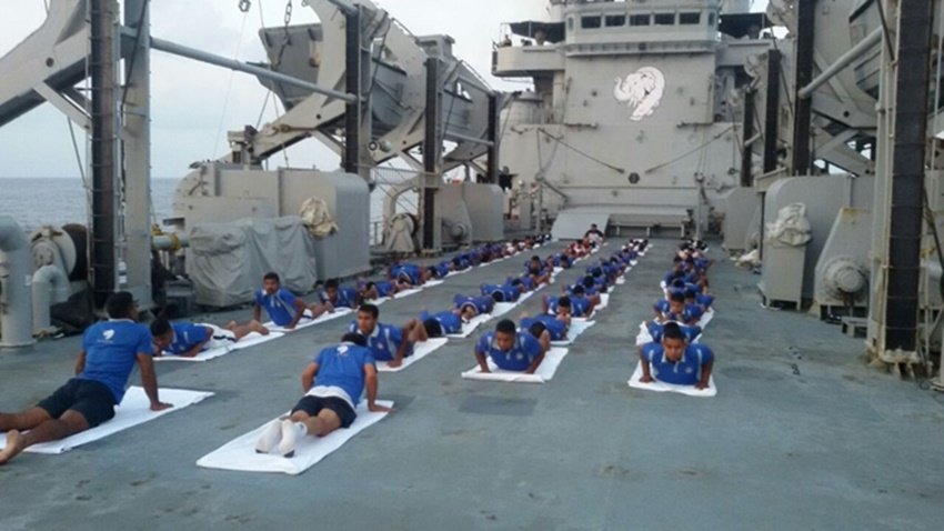 international yoga day, international yoga day 2016, yoga day 2016, yoga day, world yoga day 2016, world yoga day, baba ramdev, narendra modi, nitin gadkari, nitin gadkari international yoga day, international yoga day pics, international yoga day photos, international yoga day pictures, modi yoga pics, nitin gadkari yoga pics, international yoga day modi pics, Latest News
