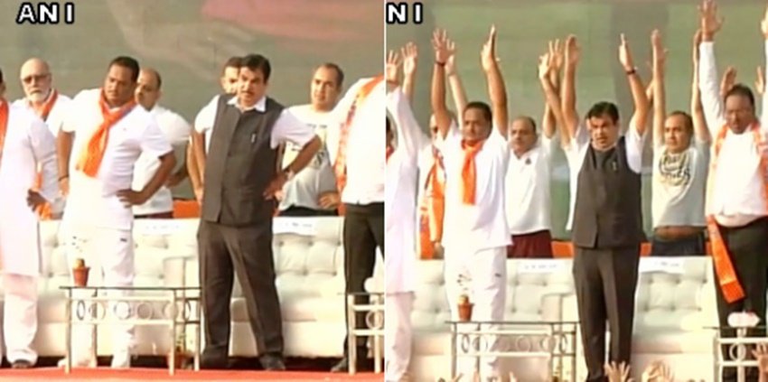 international yoga day, international yoga day 2016, yoga day 2016, yoga day, world yoga day 2016, world yoga day, baba ramdev, narendra modi, nitin gadkari, nitin gadkari international yoga day, international yoga day pics, international yoga day photos, international yoga day pictures, modi yoga pics, nitin gadkari yoga pics, international yoga day modi pics, Latest News
