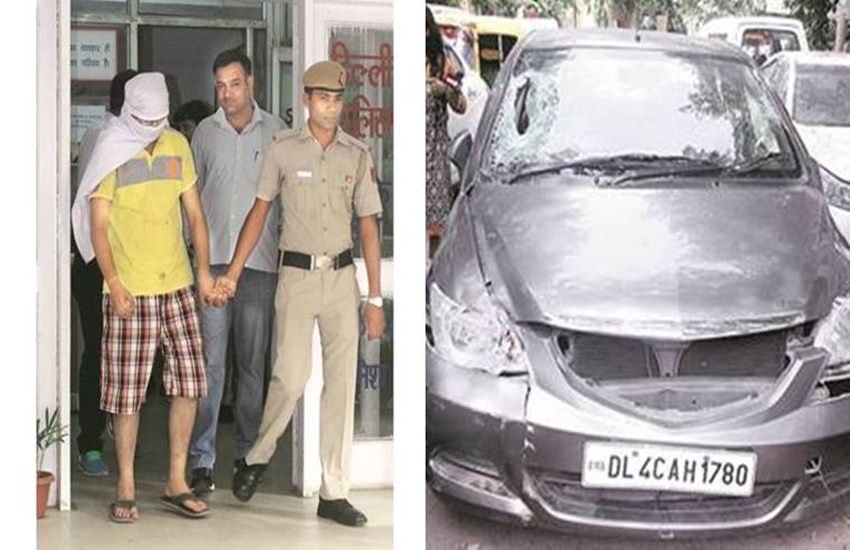 Delhi, car accident, delhi car accident, janakpuri car accident, two killed in car accident, delhi hit and run, road accidents delhi, janakpuri car accident, video of janakpuri accident, video of delhi road accident, cctv footage of janakpuri accident, delhi road rage incident, delhi hit and run, delhi car accident
