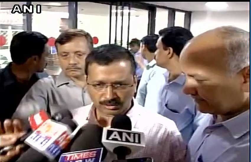 arvind kejriwal, mahesh giri, mahesh giri protest, kejriwal mahesh giri, arvind kejriwal BJP, BJP kejriwal, delhi news, MM khan murder, BJP MP mahesh giri hunger strike, BJP news, kejriwal news