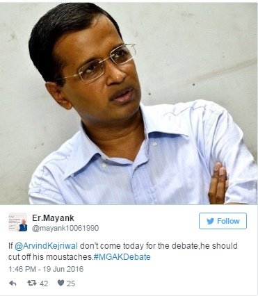 kejriwal debate, maheish girri