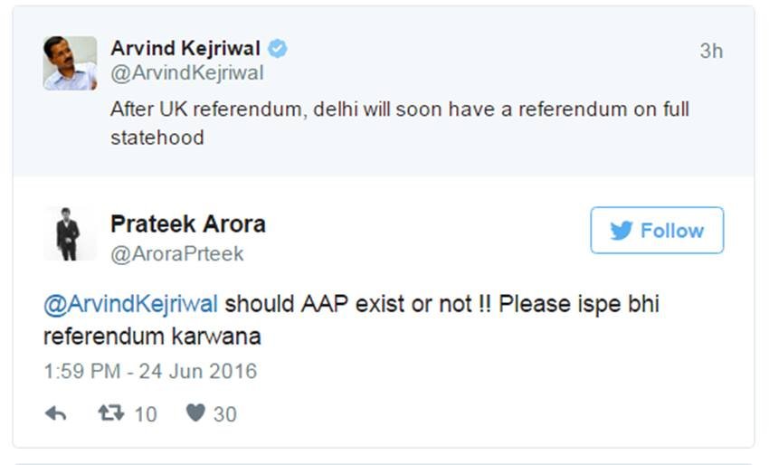arvind kejriwal on brexit, arvind kejriwal referendum