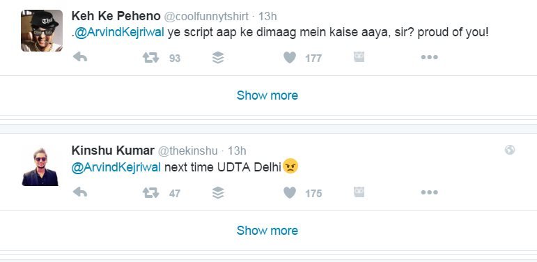 Arvind Kejriwal , UDTA Punjab review, trolled