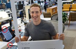 Facebook के मालिक मार्क जकरबर्ग ने हैकिंग के डर से अपने कंप्‍यूटर के वेबकैम व माइक पर चिपकाया टेप