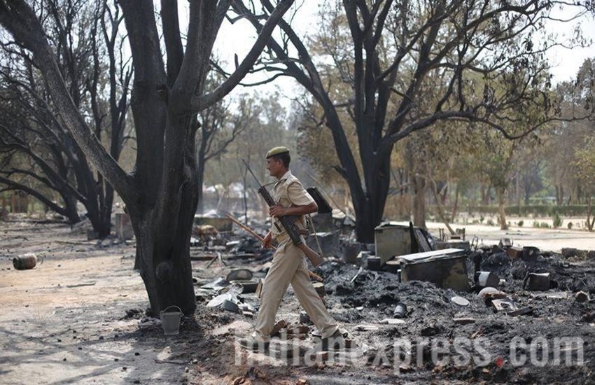 mathura, mathura violence, muthura clashes, Mathura SP killed, mukul dvivedi, Mathura violence compensation, Mathura SP killed family, Uttar Pradesh news, mathura latest news, swadheen bharat subhash sena