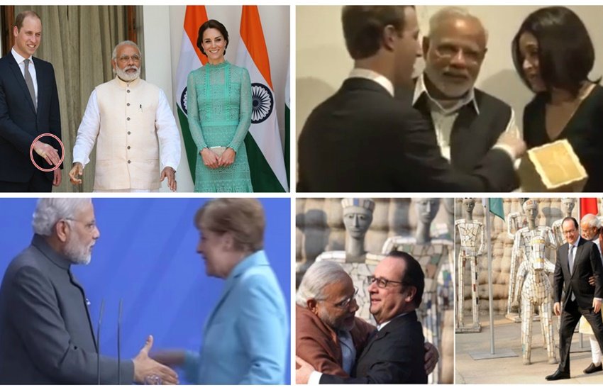 Narendra Modi, PM Modi, Modi US Visit, Modi foreign tour, narendra Modi awkward narendra Modi awkward hug, moment, barack obama, US President, Narendra Modi hugs barack obama, Narendra Modi Barak obama meet, Narendra Modi pics, modi US Visit pics, narendra Modi handshakes, Prince William, Prince William india visit, Prince William narendra Modi handshake, modi Prince William pics, Shinzo Abe, John F. Kerry, Tony Abbott, Mukesh Ambani, India News