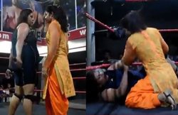 Video: सलवार-सूट में लड़ती पंजाबी महिला, पेशेवर फाइटर को पलभर में चटा देती है धूल
