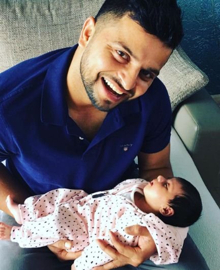 Gracia,Gracia Raina,Indian Cricketer Suresh Raina,Suresh Raina,Suresh Raina & wife Priyanka,Suresh Raina becomes father"