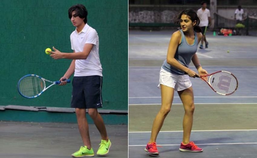 saif ali khan, sara ali khan, sara ali khan tennis, ibrahim ali khan, saif ali khan daughter, saif ali khan son, saif ali khan sara pics, sara ali khan pics, sara ali khan latest pics, sara ali khan pictures, sara ali khan tennis pics, sara ali khan ibrahim ali khan new pictures, saif ali khan sara ali khan pics, saif sara ibrahim tennis pics, sara ali khan ibrahim pics, Entertainment News, Bollywood, Jansatta