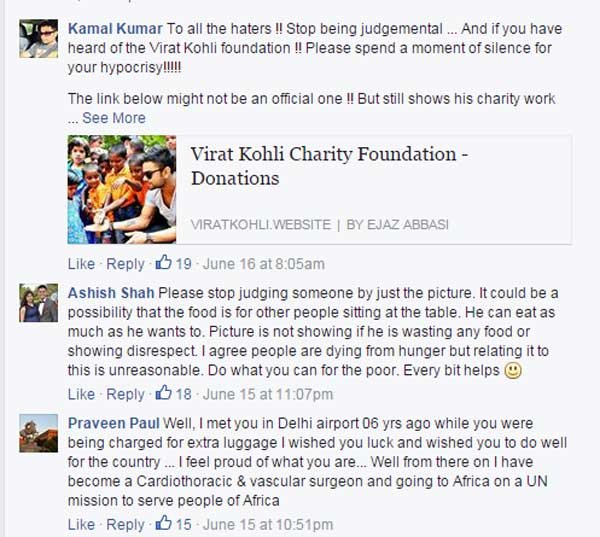 virat kohli, virat kohli facebook, virat kohli dinner, virat kohli anushka, virat kohli team india, virat kohli trolled, cricket news