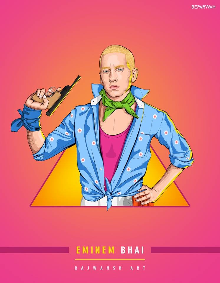 सिंगर Eminem (Photo: Rajwansh Art/Facebook)