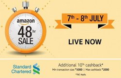 Amazon.in पर 48 घंटों की सेल, 70% तक की छूट