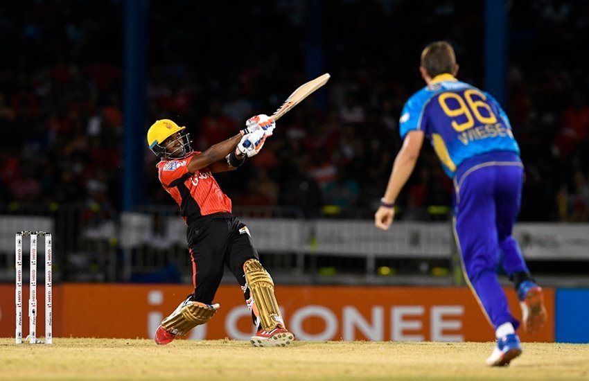 त्रिनबागो नाइटराइडर्स के ड्वेन ब्रावो। (Photo Source- CPL/SportsFile)