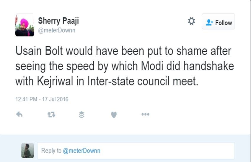 Arvind Kejriwal, Narendra Modi, Modi Kejriwal Handshake, Modi Kejriwal Together, Modi Kejriwal Meet, ModiMeetsKejriwal, handshake between Modi and Kejriwal, Delhi CM, Twitter Trolls, Arvind Kejriwal Trolled, Social Media, Trending News, Jansatta