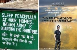 ​आतंकी की मौत पर सोशल मीडिया पर घमासान, IamBurhan के जवाब में आया फौजियों_को_सलाम​