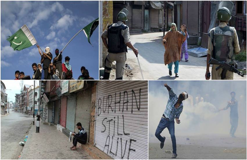 Kashmir Unrest, Violence in Kashmir, Burhan Wani, Hizbul Mujahideen, terrorist, Kashmir Valley. Violence, Photos, Jansatta