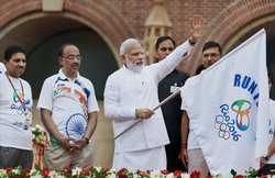 ‘रन फॉर रियो’ को मोदी ने दिखाई हरी झंडी, कहा- ओलंपिक में अपने आचरण से दुनिया का दिल जीतें भारतीय खिलाड़ी