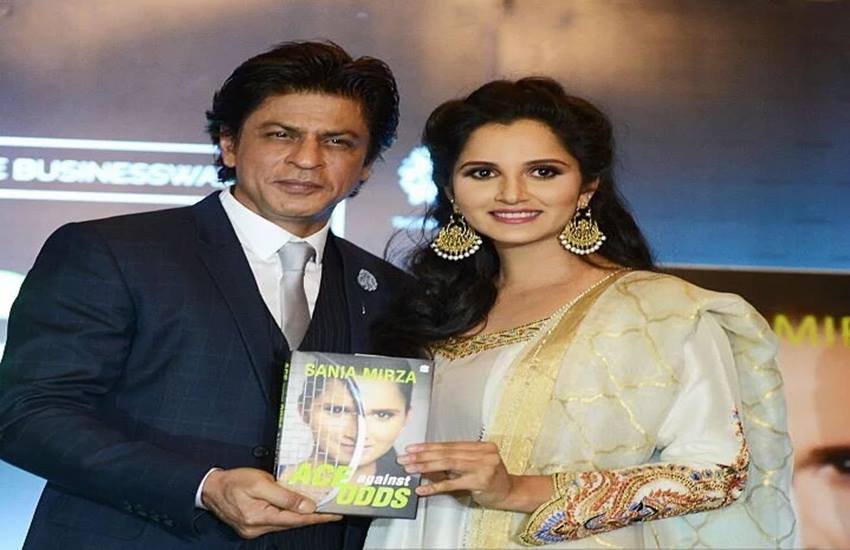 Shahrukh Khan, Sania Mirza, Sania Mirza utobiography, Ace Against Odds, SRK, Sania Mirza Book, SRK Sania, Photos, Celeb, Tennis Star, Sania Tennis, Sports, Glamour, Entertainment News, Twitter, Jansatta